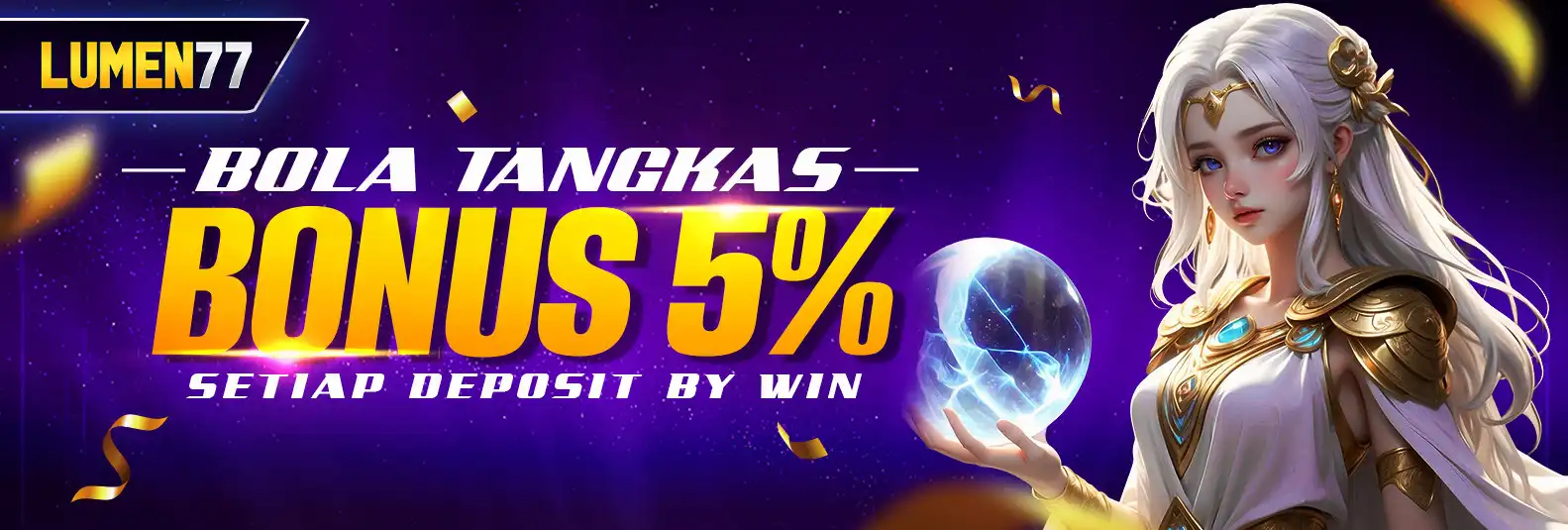 BONUS DEPOSIT 5 % BOLA TANGKAS BY WINNING